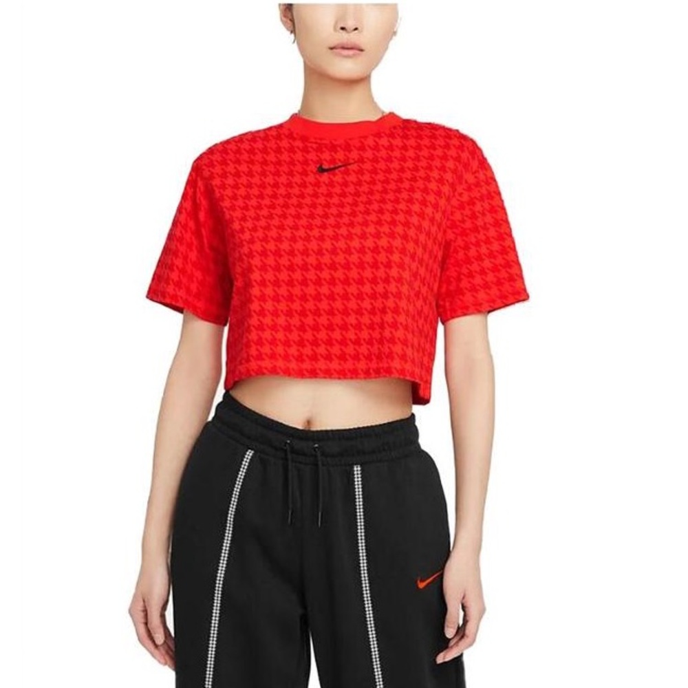 Nike Red Women Icon Clash Crop top